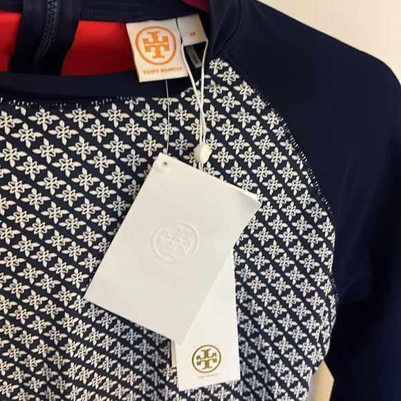 Tory Burch surf shirt / rash guard size M women’s - Picture 2 of 5